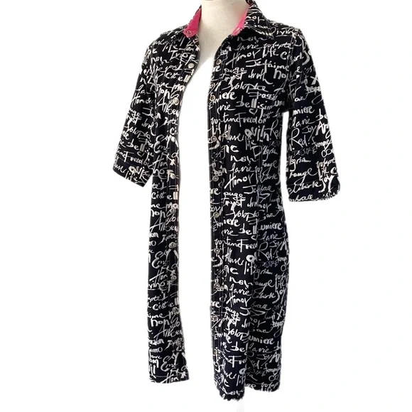 VINTAGE 90/Y2k graffiti print long sleeve pencil Dress - Picture 16 of 16